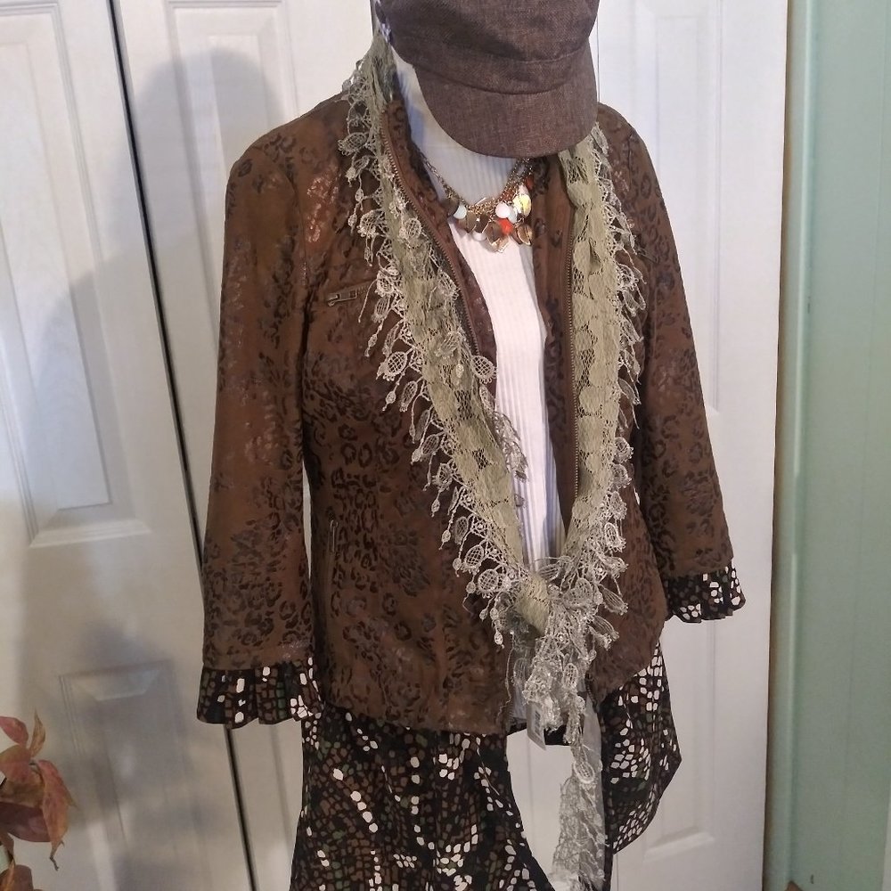 1721 Size Pm Multiples Upcycled Tunic Jacket - image 7